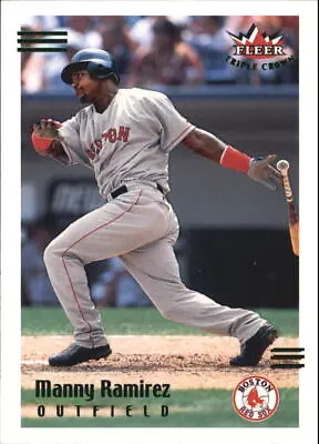 2002 Fleer Triple Crown Batting Average Parallel Card #25 Manny Ramirez/306 • $2