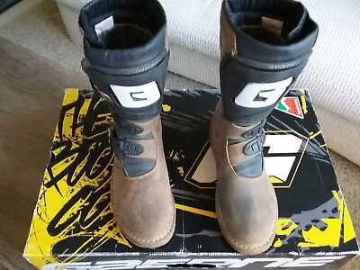 MOTORCYCLE BOOTS  TRIALS Gaerne Balance Oiled Boots Brown FITS 7.5 • $249