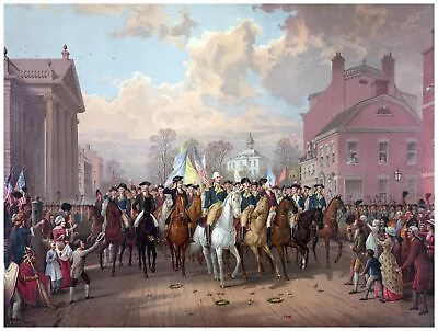 9072.George Washington Arriving In Town On Horse.POSTER.decor Home Office Art • $51