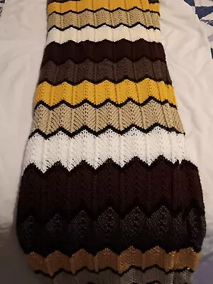 Handmade Crochet Afghan Blanket • $15