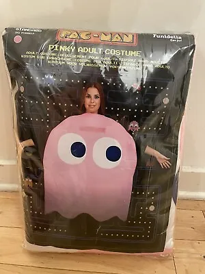 Pac-Man Pinky Ghost Costume Adult Standard Size One Size Brand New Never Worn • $30