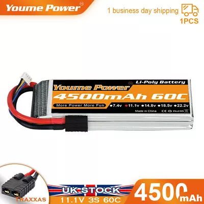 £23.41 • Buy 3S 11.1V 4500mAh LiPo Battery 60C Traxxas For RC Car Truck FPV Drone Helicopter