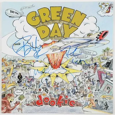 Billie Joe Armstrong Mike Dirnt Tre Cool Signed Green Day Dookie Vinyl Beckett • $1999.99