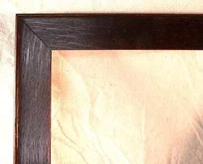 Small Antique Ebonized Oak Picture Frame Fits 7 X 9  Dark Mission Arts & Crafts • $102