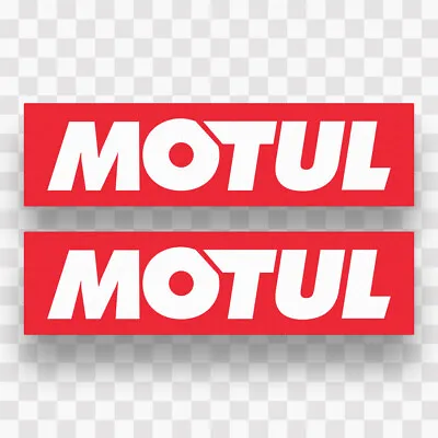 (2) MOTUL Logo Vinyl Sticker Decal F1 Racing Grand Prix Sponsor Oil RC019 • $6.39