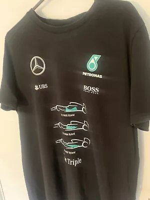 Retro Vintage Petronas Mercedes AMG F1 The Triple T-shirtRacingCars • £14.99