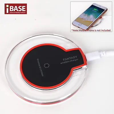 Qi Wireless Charger Speed Charging Pad Mat Receiver Apple IPhone 8 X Samsung S9 • $17.70