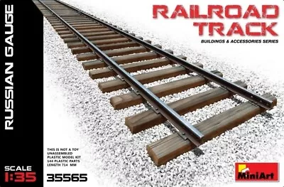 MIN35565 - Miniart 1:35 - Railroad Track Russian Gauge • £19.99