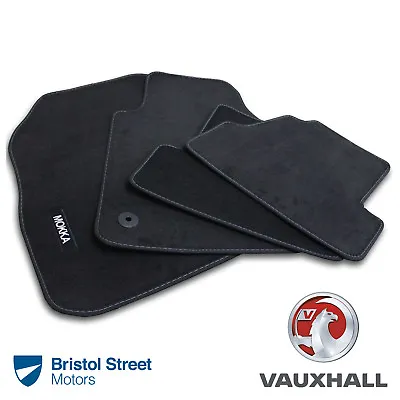 Genuine OE Vauxhall Mokka Velour Black Tailored Front/Rear Carpet Floor Mats • £27.50