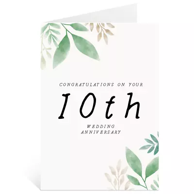 £2.49 • Buy 10th Milestone Anniversary 17 Greetings Card Joke Funny 10 Years Together