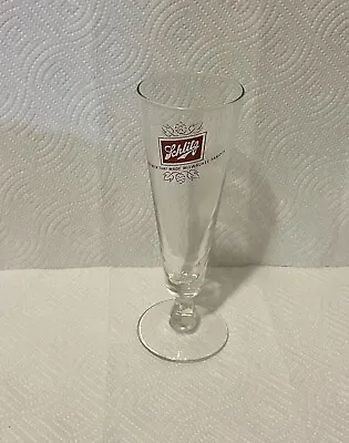 Vintage Schlitz Beer Footed Pilsner Glass • $8.25