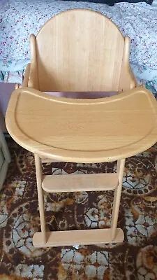 £50 • Buy East Coast Collapsible Wooden High Chair