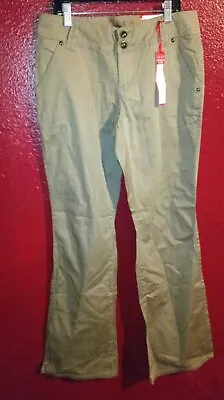 ELLE Stretch Trousers Size 4 Average/Regular Beige Flared Pants New With Tags  • $2.98