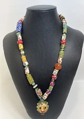 Face Bead Mosaic Necklace Handmade • $35