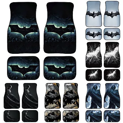 Bat Man 4PCS Car Floor Mats Liners Truck Front Rear Rugs SUV Rubber Carpets#1 • $76.94