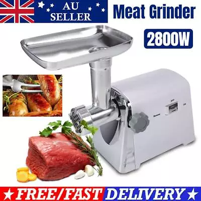 $57.99 • Buy 2800W Commercial Meat Grinder Electric Mincer Sausage Filler Maker 21Kg/H AUS