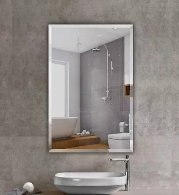 600-1500mm Bevel Edge Rectangle Square Wall Mounted Mirror • $239