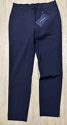 NEW State & Liberty Mens 30 Athletic Fit Stretch Tech Chino Pants Dress Navy NWT • $87.99