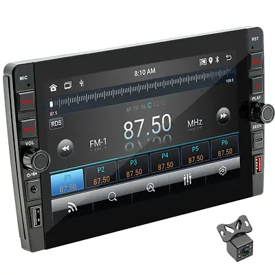 Car Radio Touch Screen Bluetooth Carplay Android Auto WIFI GPS Navigation Cam • $120.50