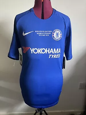 Chelsea Football Club Eden Hazard Fa Cup Final 2018 Shirt Mens Size Small BNWT  • £179.99