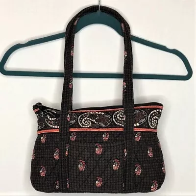Vera Bradley Brown Houndstooth Retired Pattern Little Betsy Shoulder Bag • $18.75