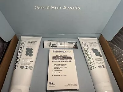 Men's Regrowth Kit Plus: Shampoo Conditioner 5% Minoxidil Leave-In Daily Foam • $45