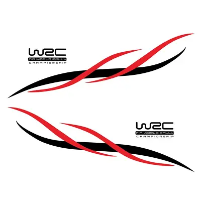 2PCS Car Side Body Door Fender PVC Flame Graphics Decal Racing Stripe Stickers • $21.50