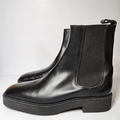 Zara Unisex Leather Boots Sz 41 Eur Men • $84.99