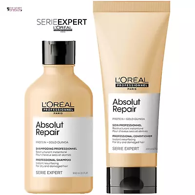 L'Oreal Serie Expert Absolut Repair Shampoo 300ml & Conditioner 200 Ml Set/ Kit • £29.99