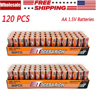 24/60/120/240 Pack AA Batteries Extra Heavy Duty1.5v Lots Wholesale New Fresh • $8.96