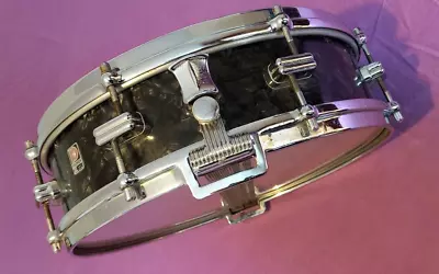 RARE Vintage Premier Super Four 14x4 Snare Drum 1950s Black Diamond Pearl Vgc • $308.28