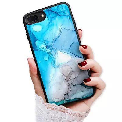 ( For IPhone 7 Plus ) Back Case Cover AJ13529 Blue Marble • $9.99