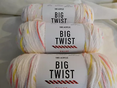 Big Twist Value Lot Of 3 Speckle Brights Dye Lot Mixed • $15.99