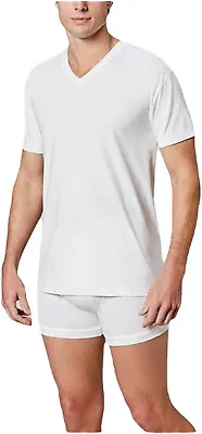 Roundtree & Yorke Men's Big & Tall 3 Pack V-Neck Cotton Undershirts (LT) • $27.98