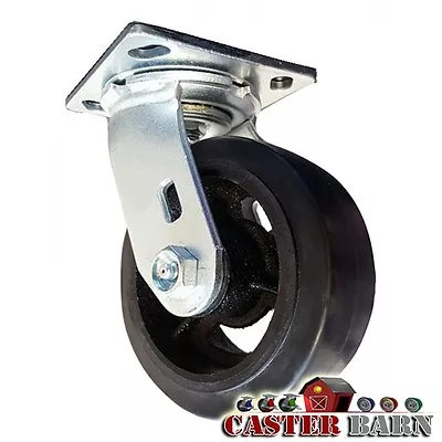 6  X 2  Dumpster Swivel Caster - Mold-On-Rubber Wheel - 550 LB Capacity • $28.49