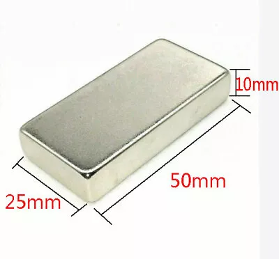 1pcs  2 X1 X3/8   N50 Max Magnets Super Strong Large Block Magnet Rare Earth • $9.49