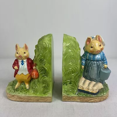 Vintage Schmid Peter Rabbit Beatrix Potter Classics Bookends 6  Rare 1980s • $41.99