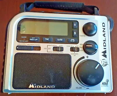 Midland ER-102 Emergency Radio Hand Crank Power AM/FM Weather Alert • $17.99