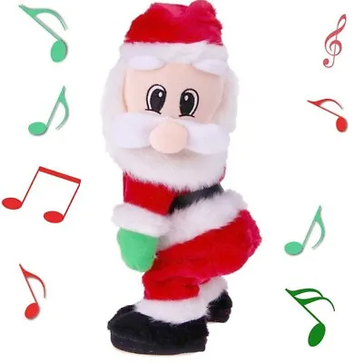 Gift Twisted Hip Electric Musical Toy Singing Santa Claus Doll Twerking • £14.99