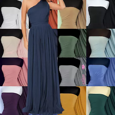 Soft Touch Dressmaking Matte Stretch Jersey Bridesmaids Infinity Dress Fabric • £12.99