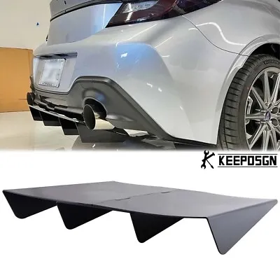 For Subaru WRX /STI Car Rear Diffuser Bumper 4 Shark Fins Spoiler Lower Splitter • $57.11