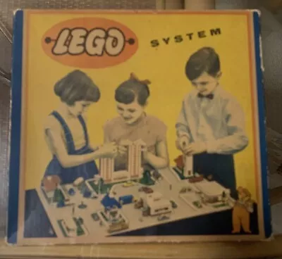 LEGO SYSTEM VINTAGE 1950’s ORIGINAL SET 700/5 PICTURE BOX ONLY ENGLAND GERMANY • $295