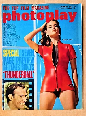 Photoplay Film Magazine November 1965 James Bond Claudine Auger Martine Beswick • £3.95