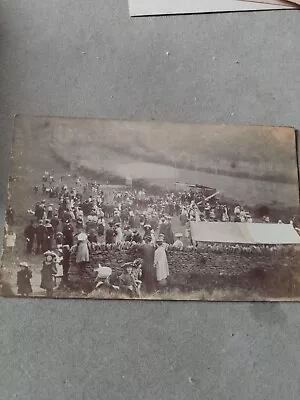 Postcard Edwardian Social History Large Crowd At Event North Devon 1910 RP  • £4.99