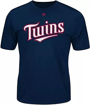 Minnesota Twins MLB Men's Cool Base Evolution Crew Neck T-Shirt MED - XXL • $19.99