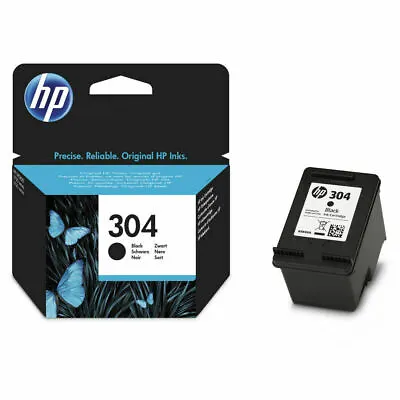£14.92 • Buy Genuine HP 304 / 304XL Black Colour Ink Cartridges, HP DeskJet 2620 2632 Lot