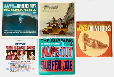 Surf Rock Vinyl Lot: THE BEACH BOYS Surfin' Safari USA VENTURES & SURFARIS • $59.99
