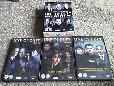 Line Of Duty Series 1-3 Complete Boxset Region 2 DVD Set In Excellent Condition • £9.89
