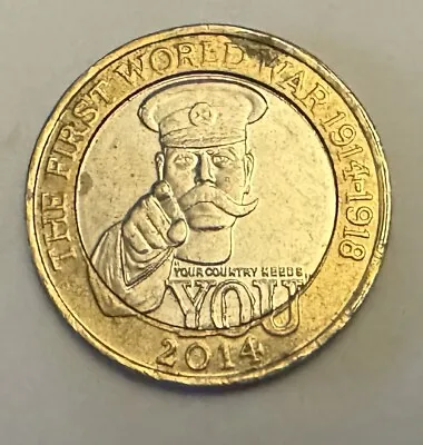 The First World War Lord Kitchener 2 Pound Coin Rare Royal Mint Error • £2.90