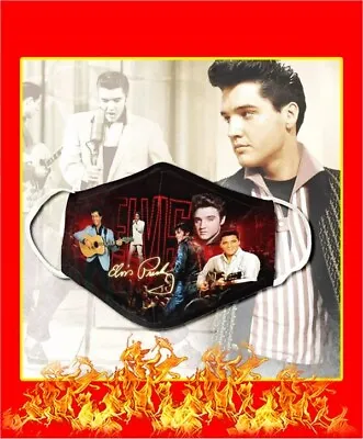 Elvis Presley Show Signature Face Mask Gift Idea For Fans • $14.99